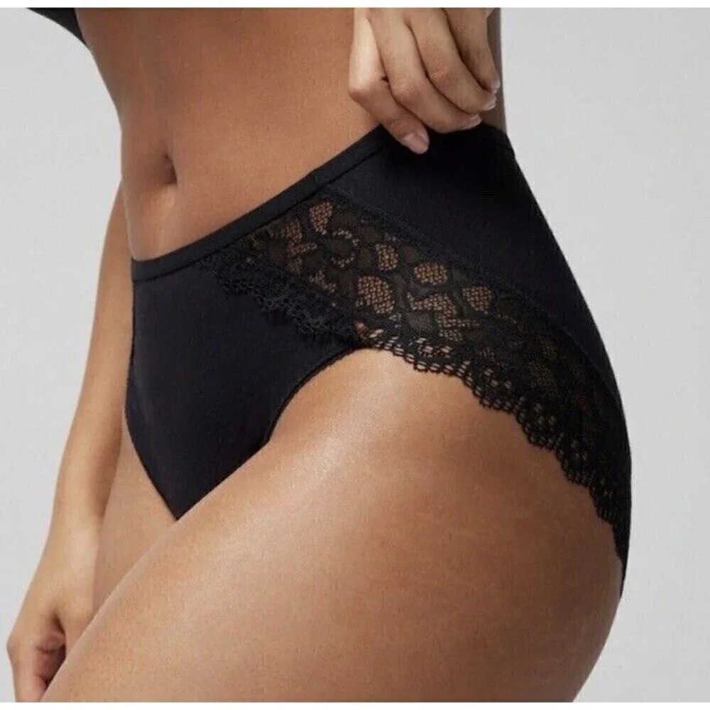 Soma Embraceable Enchanting Lace High Leg Panty Majesty Blue Royal Blue Size XXL